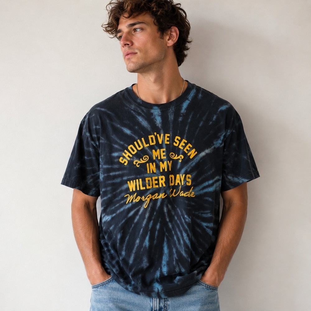 Morgan Wade Wilder Days Tie Dye Graphic T Shirt Men's Large Country Music Tee